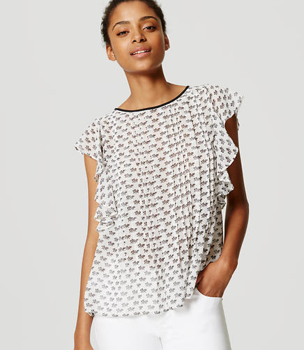 Image of Tiger Pintucked Top