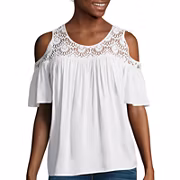Stylus™ Cold-Shoulder Lace Top