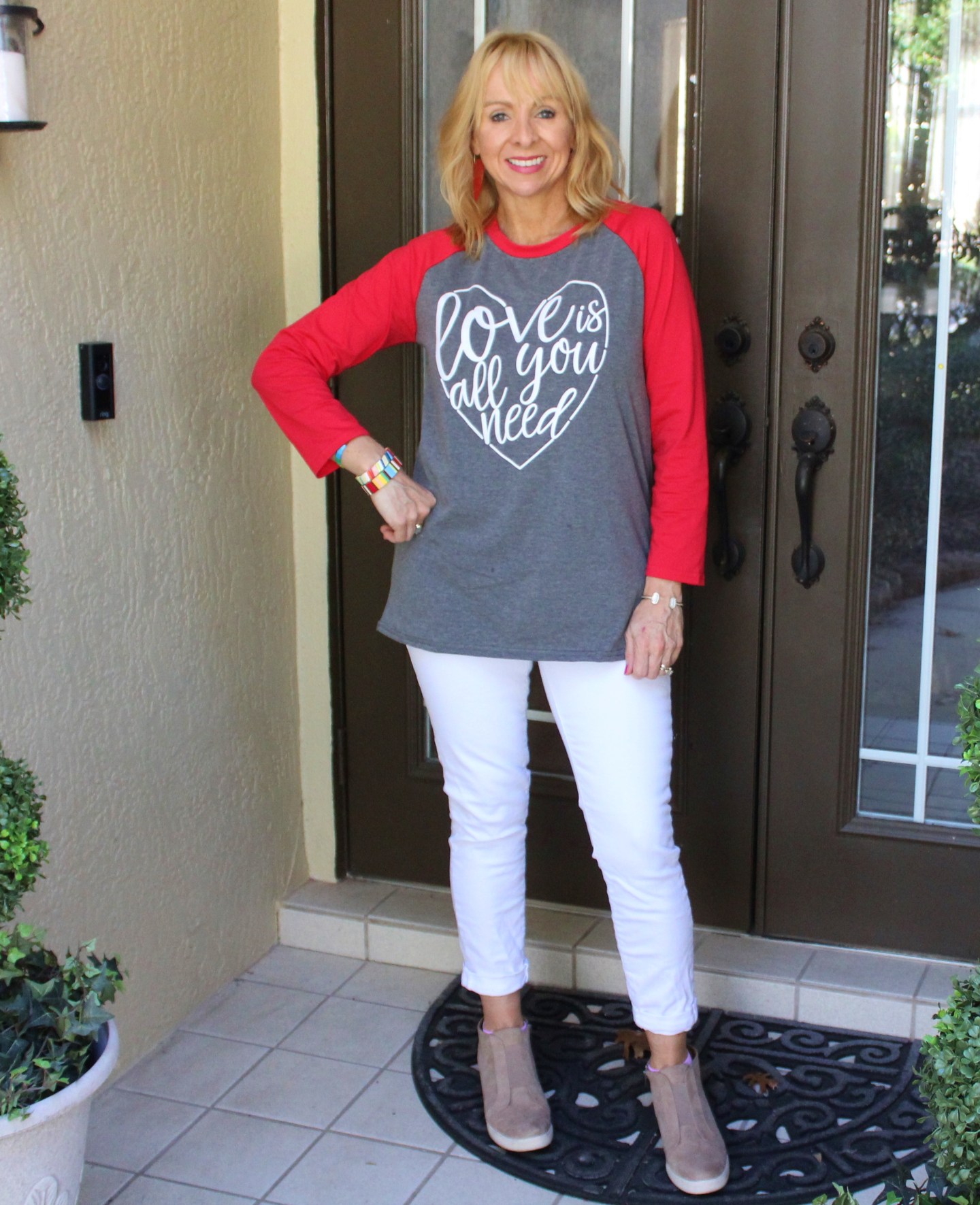Graphic Tee +White Denim