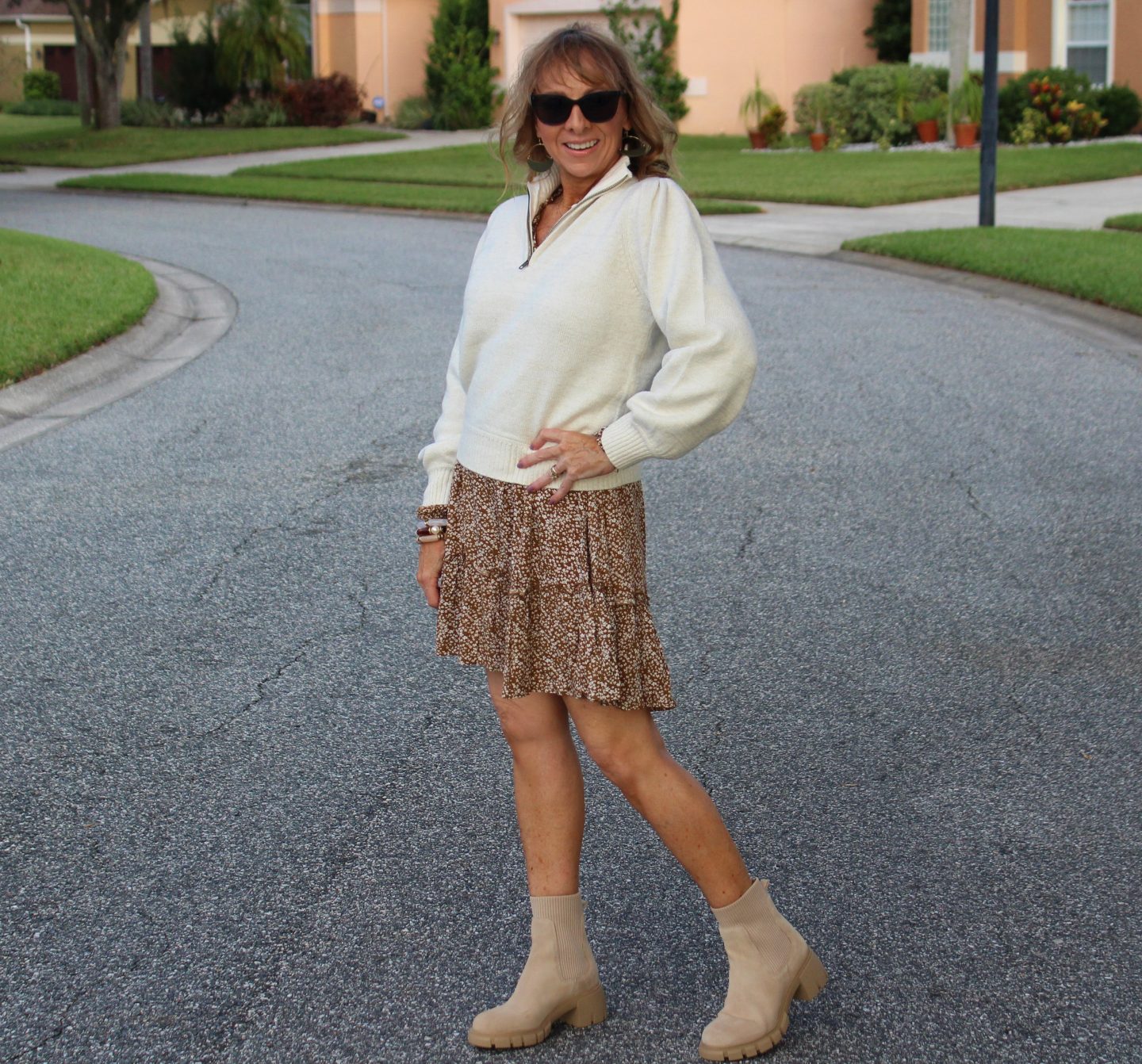 1/4 zip sweater + Dress + Lug Sole Boots
#fallfashion #falloutfits #lugsoleboots