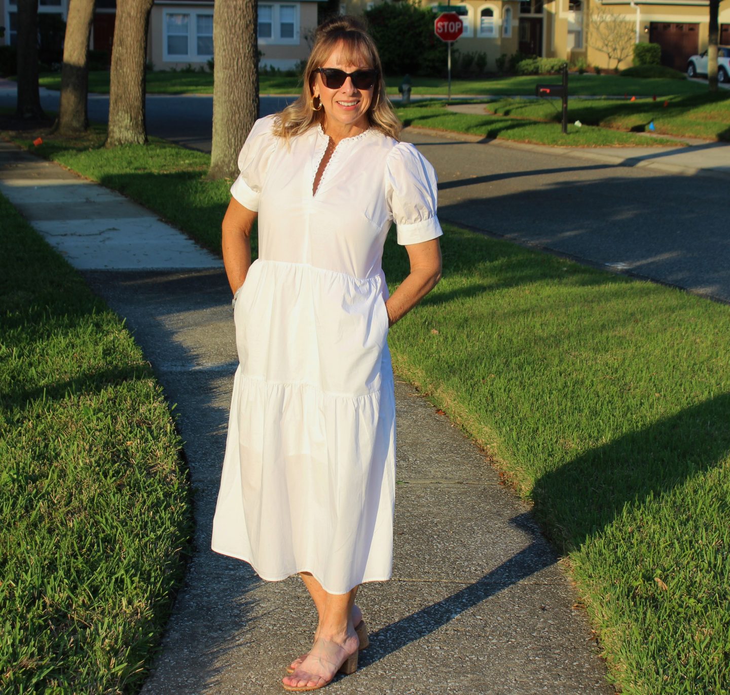 white dress + clear heels
#targetfinds #spring #dress