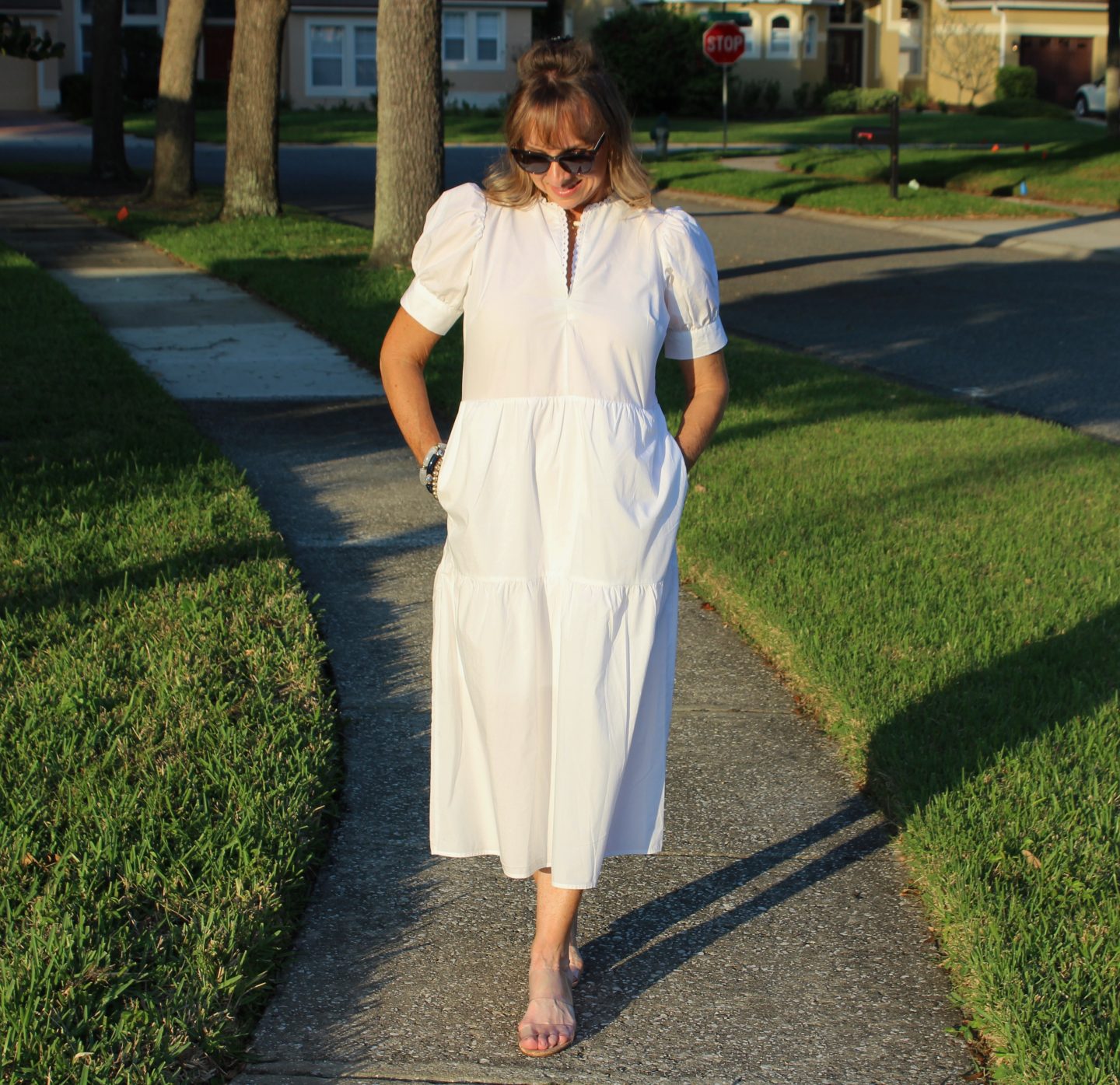 white dress + clear heels
#targetfinds #spring #dress