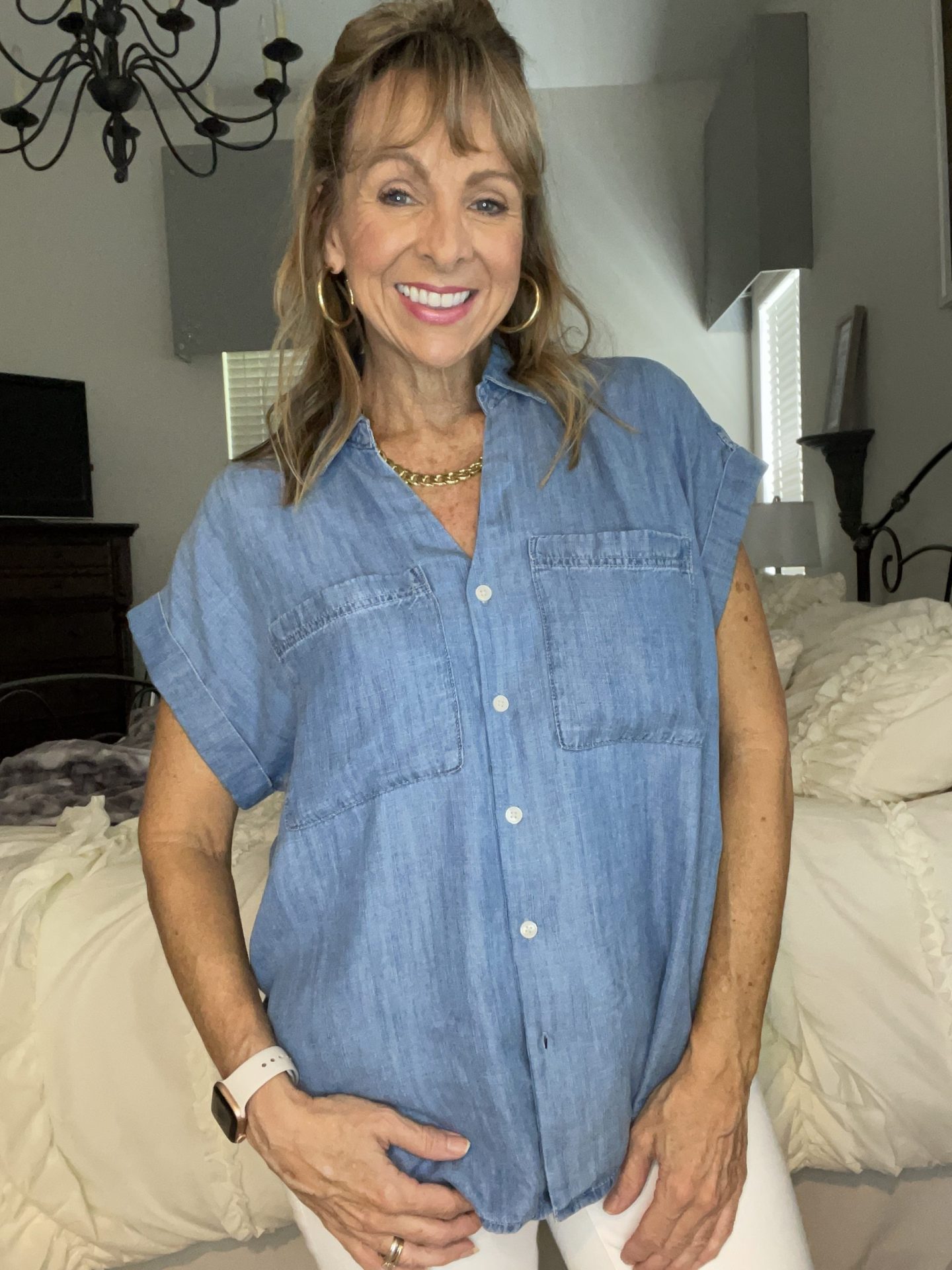 Banana Republic Factory Boxy Tencel Top