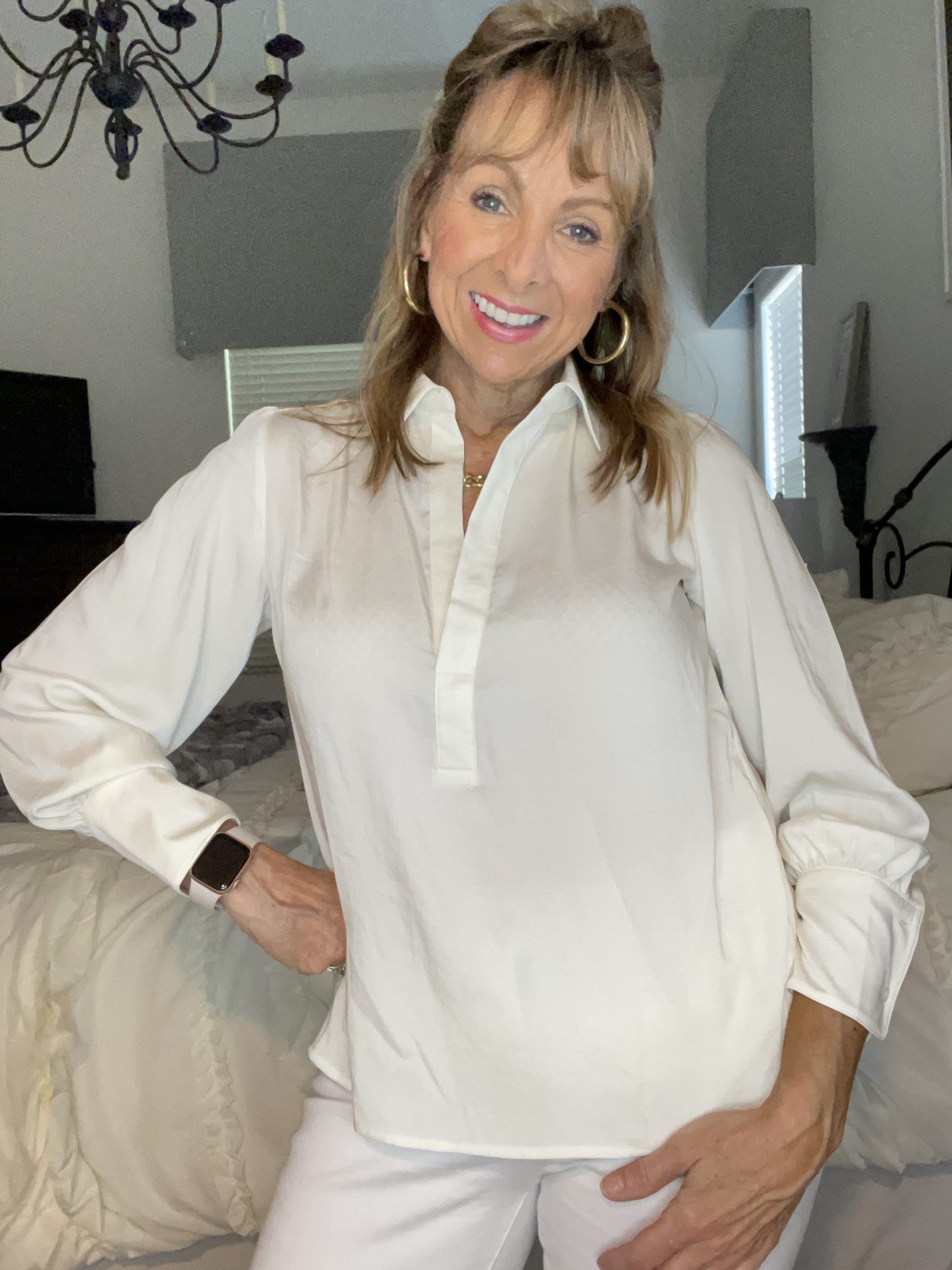 Banana Republic Factory Silky Collar Blouse
