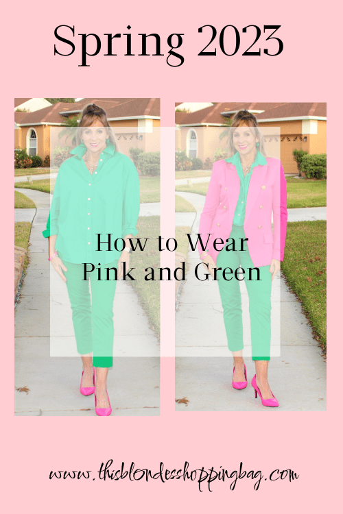 how to wear pink and green