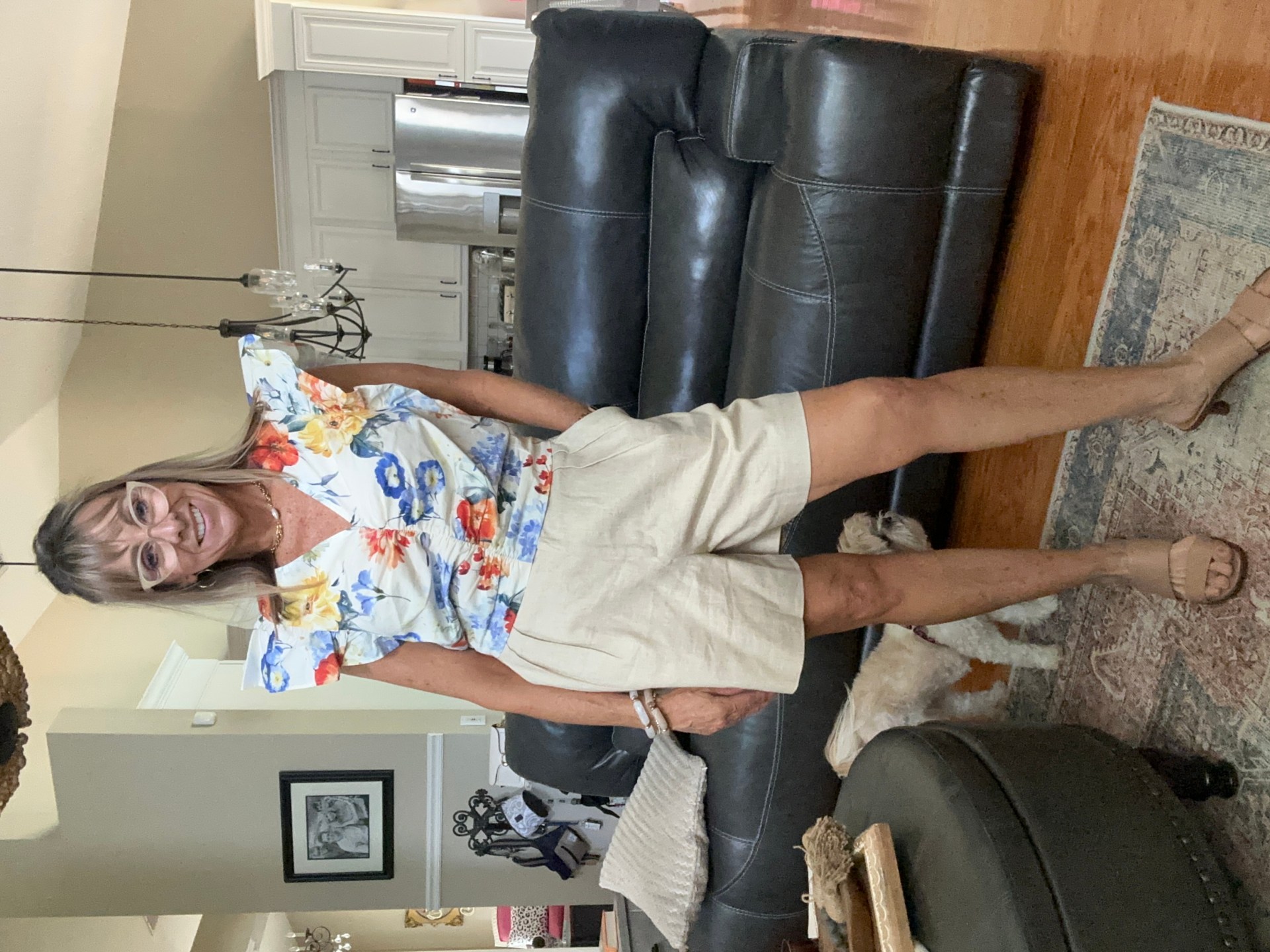 Linen shorts set