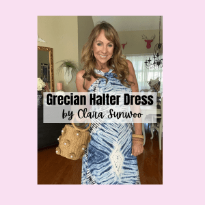 Grecian Halter Dress by Clara Sunwoo