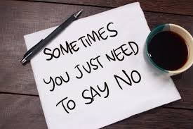 It's okay to say no