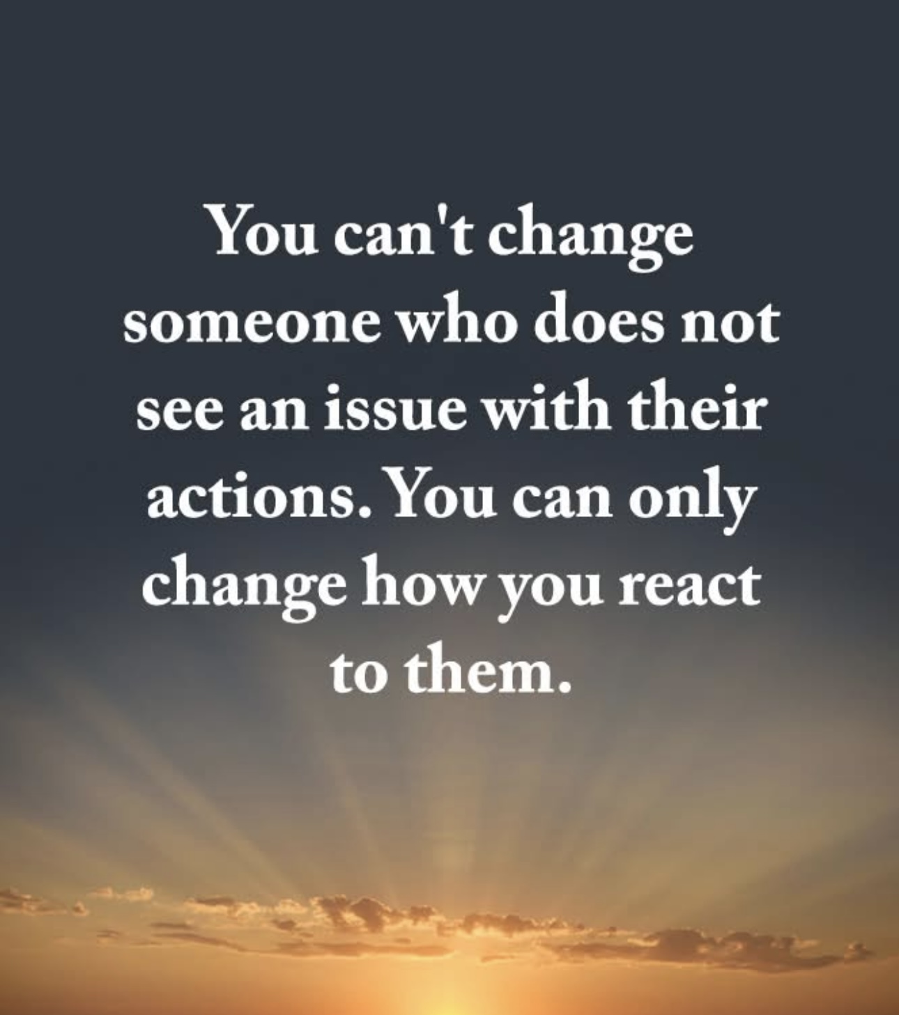 change your ways